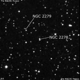 NGC 2278 - две звезды. Описание NGC 2278:, Двойная звезда в созвездии Близнецы