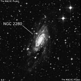 NGC 2280 - спиральная галактика. Описание NGC 2280:, Галактика в созвездии Большой Пес