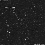 NGC 2286 - рассеянное скопление звёзд. Описание NGC 2286:, Рассеянное скопление в созвездии Единорог