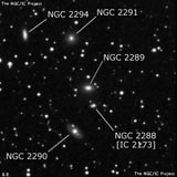 NGC 2289 - линзовидная галактика. Описание NGC 2289:, Галактика в созвездии Близнецы