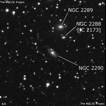 NGC 2290 - спиральная галактика. Описание NGC 2290:, Галактика в созвездии Близнецы