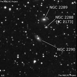 NGC 2290 - спиральная галактика. Описание NGC 2290:, Галактика в созвездии Близнецы