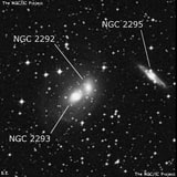 NGC 2292 - спиральная галактика с баром. Описание NGC 2292:, Галактика в созвездии Большой Пес