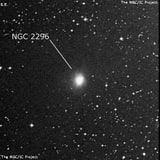 NGC 2296 - туманность. Описание NGC 2296:, Галактика в созвездии Большой Пес