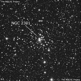NGC 2301 - рассеянное скопление звёзд. Описание NGC 2301:, Рассеянное скопление в созвездии Единорог