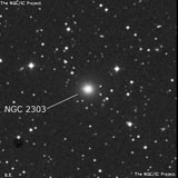 NGC 2303 - эллиптическая галактика. Описание NGC 2303:, Галактика в созвездии Возничий