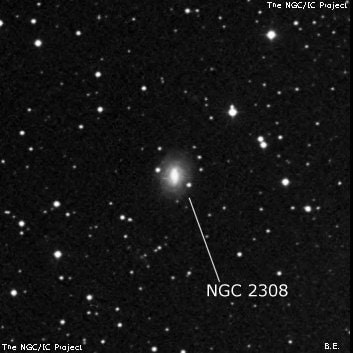 NGC 2308 - галактика. Описание NGC 2308:, Галактика в созвездии Рысь