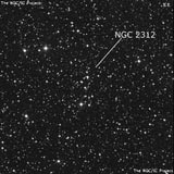 NGC 2312 - группа звёзд. Описание NGC 2312:, Рассеянное скопление в созвездии Единорог