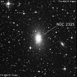 NGC 2325 - эллиптическая галактика. Описание NGC 2325:, Галактика в созвездии Большой Пес