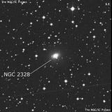 NGC 2328 - спиральная галактика с баром. Описание NGC 2328:, Галактика в созвездии Корма