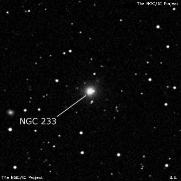 NGC 233 - эллиптическая галактика. Описание NGC 233:, Галактика в созвездии Андромеда