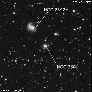 NGC 2341 - галактика. Описание NGC 2341:, Галактика в созвездии Близнецы