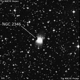 NGC 2346 - планетарная туманность. Описание NGC 2346:, Планетарная туманность в созвездии Единорог