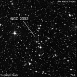 NGC 2352 - группа звёзд. Описание NGC 2352:, Рассеянное скопление в созвездии Большой Пес