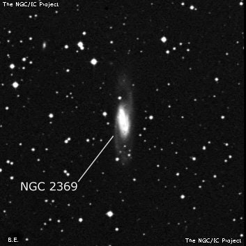 NGC 2369 - спиральная галактика с баром. Описание NGC 2369:, Галактика в созвездии Киль