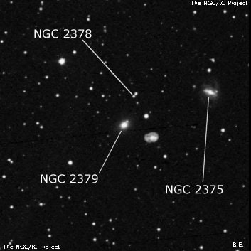 NGC 2379 - линзовидная галактика. Описание NGC 2379:, Галактика в созвездии Близнецы