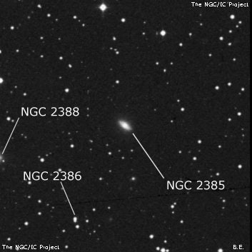 NGC 2385 - галактика. Описание NGC 2385:, Галактика в созвездии Близнецы
