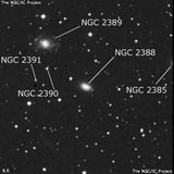 NGC 2388 - спиральная галактика. Описание NGC 2388:, Галактика в созвездии Близнецы