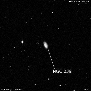 NGC 239 - галактика. Описание NGC 239:, Галактика в созвездии Кит