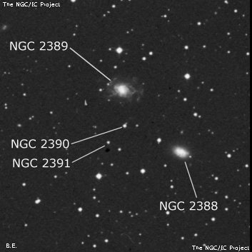 NGC 2390 - одиночная звезда. Описание NGC 2390:, Двойная звезда в созвездии Близнецы