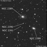 NGC 2390 - одиночная звезда. Описание NGC 2390:, Двойная звезда в созвездии Близнецы