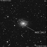 NGC 2417 - галактика. Описание NGC 2417:, Галактика в созвездии Киль