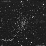 NGC 2420 - рассеянное скопление звёзд. Описание NGC 2420:, Рассеянное скопление в созвездии Близнецы