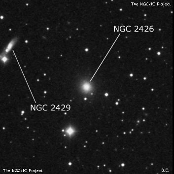 NGC 2426 - эллиптическая галактика. Описание NGC 2426:, Галактика в созвездии Рысь