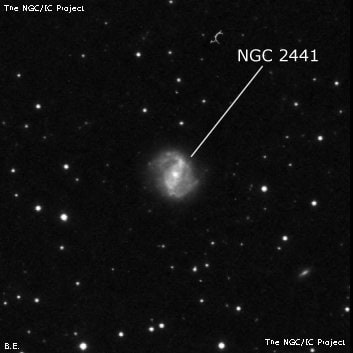 NGC 2441 - спиральная галактика с баром. Описание NGC 2441:, Галактика в созвездии Жираф