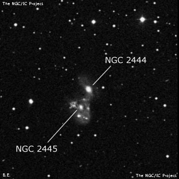 NGC 2444 - линзовидная галактика. Описание NGC 2444:, Галактика в созвездии Рысь