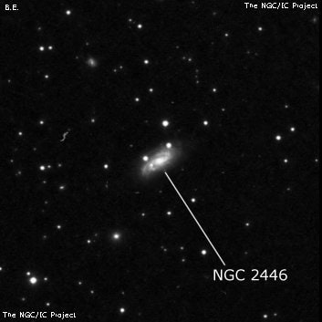 NGC 2446 - спиральная галактика. Описание NGC 2446:, Галактика в созвездии Рысь