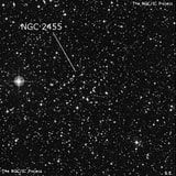 NGC 2455 - рассеянное скопление звёзд. Описание NGC 2455:, Рассеянное скопление в созвездии Корма