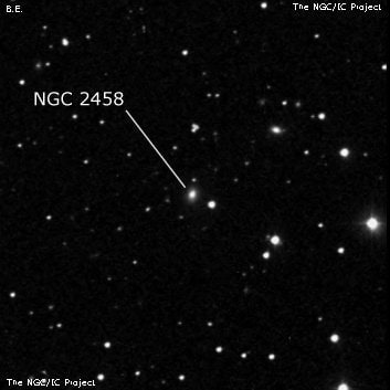 NGC 2458 - галактика. Описание NGC 2458:, Галактика в созвездии Рысь