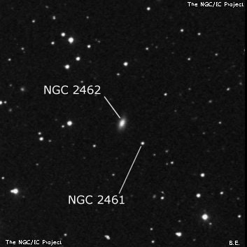 NGC 2462 - спиральная галактика. Описание NGC 2462:, Галактика в созвездии Рысь