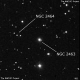NGC 2463 - эллиптическая галактика. Описание NGC 2463:, Галактика в созвездии Рысь