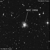 NGC 2466 - спиральная галактика. Описание NGC 2466:, Галактика в созвездии Летучая Рыба