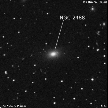 NGC 2488 - галактика. Описание NGC 2488:, Галактика в созвездии Рысь