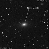 NGC 2488 - галактика. Описание NGC 2488:, Галактика в созвездии Рысь
