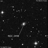 NGC 2498 - спиральная галактика с баром. Описание NGC 2498:, Галактика в созвездии Близнецы