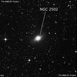 NGC 2502 - спиральная галактика с баром. Описание NGC 2502:, Галактика в созвездии Киль