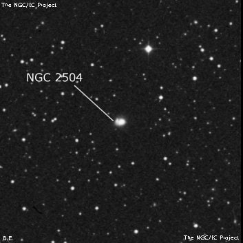NGC 2504 - галактика. Описание NGC 2504:, Галактика в созвездии Малый Пес