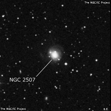 NGC 2507 - линзовидная галактика. Описание NGC 2507:, Галактика в созвездии Рак