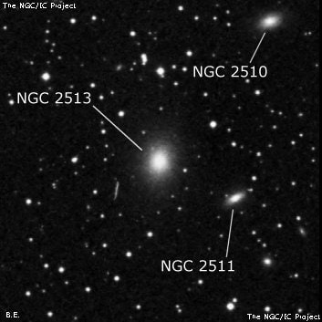 NGC 2513 - эллиптическая галактика. Описание NGC 2513:, Галактика в созвездии Рак