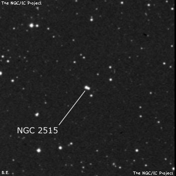 NGC 2515 - две звезды. Описание NGC 2515:, Двойная звезда в созвездии Рак