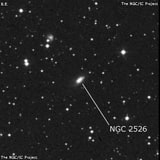 NGC 2526 - галактика. Описание NGC 2526:, Галактика в созвездии Рак