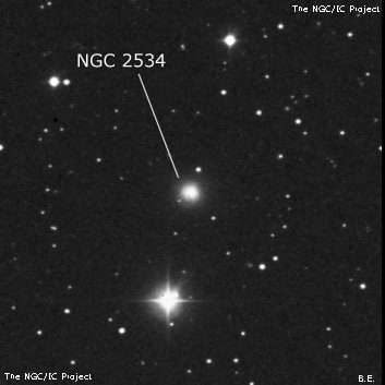 NGC 2534 - галактика. Описание NGC 2534:, Галактика в созвездии Рысь