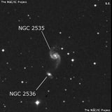 NGC 2535 - галактика. Описание NGC 2535:, Галактика в созвездии Рак