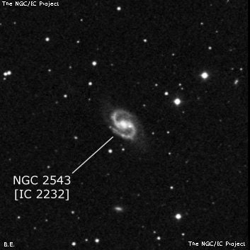 NGC 2543 - спиральная галактика с баром. Описание NGC 2543:, Галактика в созвездии Рысь