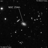 NGC 2544 - спиральная галактика с баром. Описание NGC 2544:, Галактика в созвездии Жираф