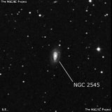 NGC 2545 - спиральная галактика с баром. Описание NGC 2545:, Галактика в созвездии Рак